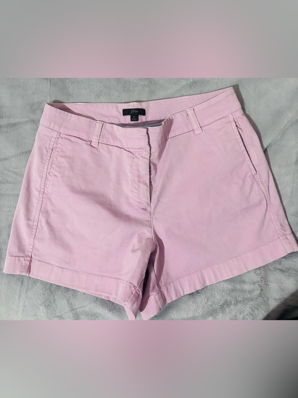 J. Crew Pink Cotton Chino Shorts Size 8 (3" Inseam)